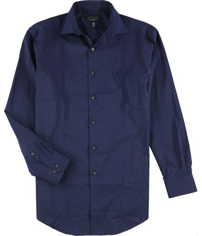 Solid Button Down Dress Shirt