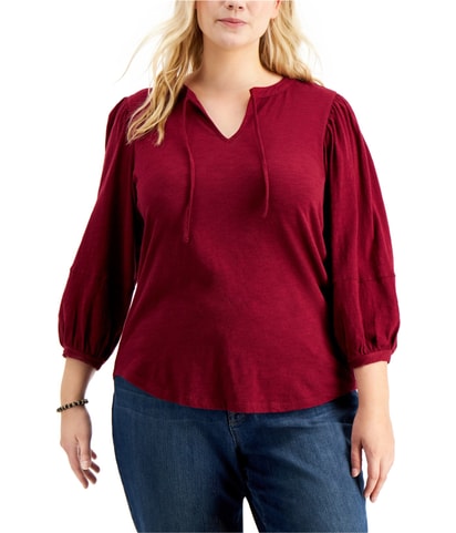 Puff Sleeve Basic T-Shirt