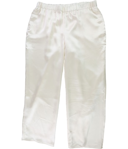 Solid Straight Leg Casual Pants