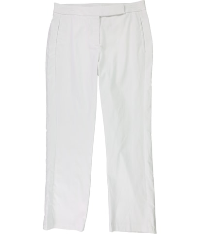 Slit-Hem Tapered Cropped Capri Casual Pants