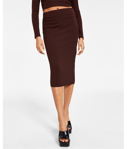 Ribbed Midi Skirt