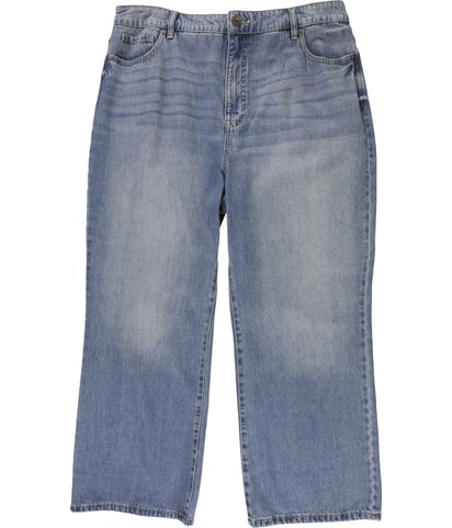 Standard Wide Leg Regular Cropped Jeans