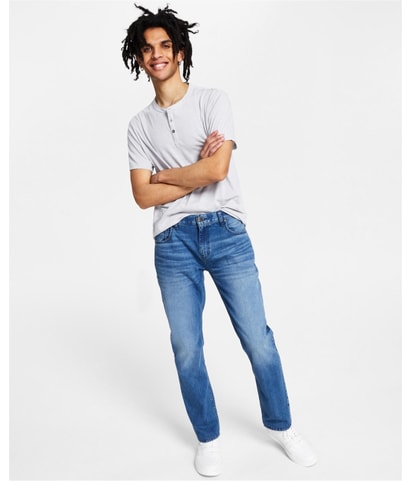Denim Tapered Slim Jeans