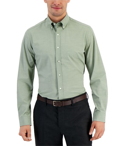 Woven Button Down Dress Shirt