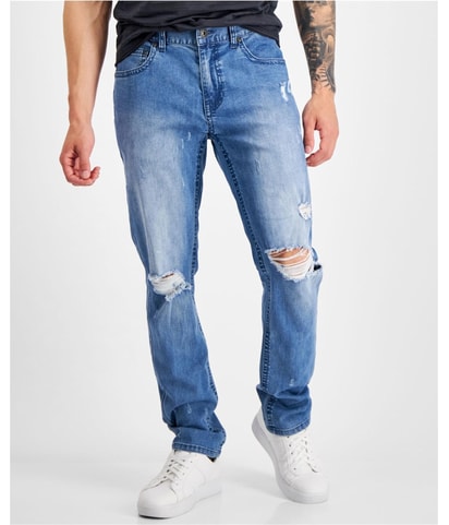 Denim Straight Leg Slim Jeans