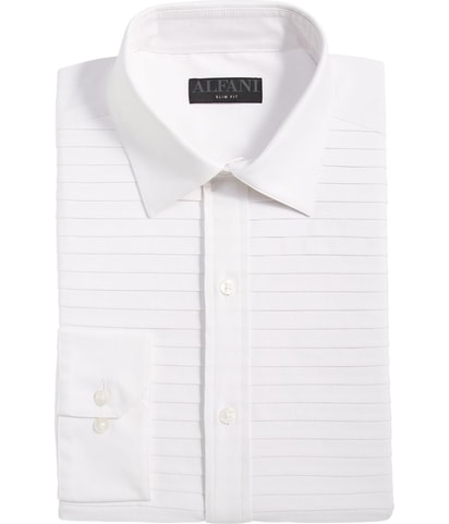 Horizontal Pleated Button Up Shirt
