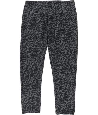 Leopard Print Straight Leg Skinny Cropped Leggings Casual Pants