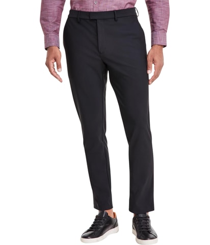 Alfatech Classic Fit Stretch Ponte Knit Straight Leg Slacks Dress Pants