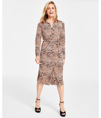 Belted Shirt Dress