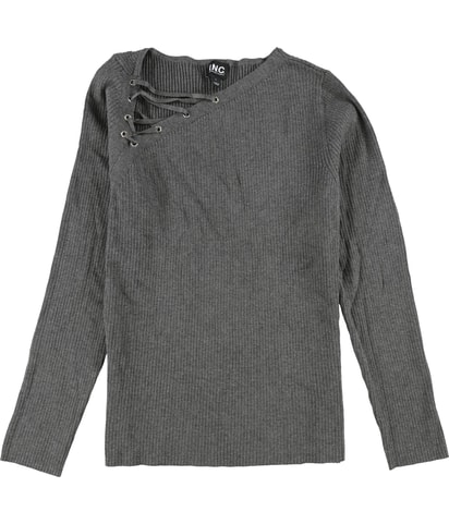 Lace Up Neck Pullover Sweater