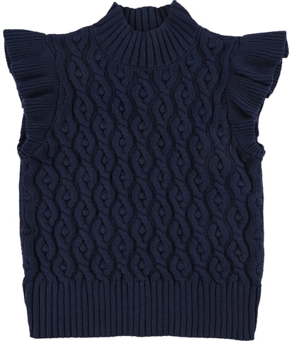 Flutter Sleeve Knit Sweater