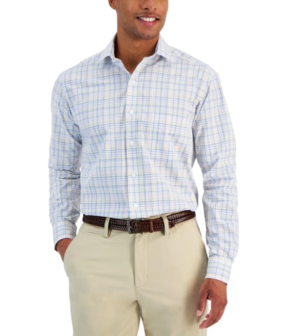 Aldo Plaid Button Down Dress Shirt