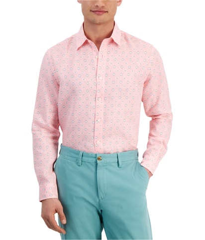 Medallion-Print Button Up Shirt