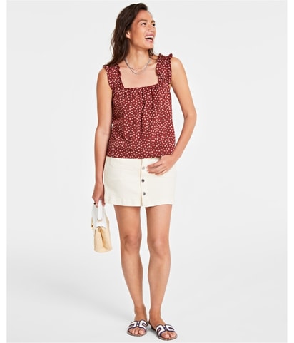 Ruffled Sleeveless Blouse Top