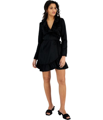Tie Waist Ruffled Mini Dress