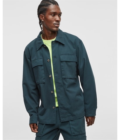 Relaxed-Fit Utility Shirt Jacket
