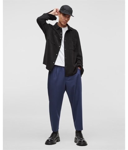 Knit Snap-Front Button Up Shirt