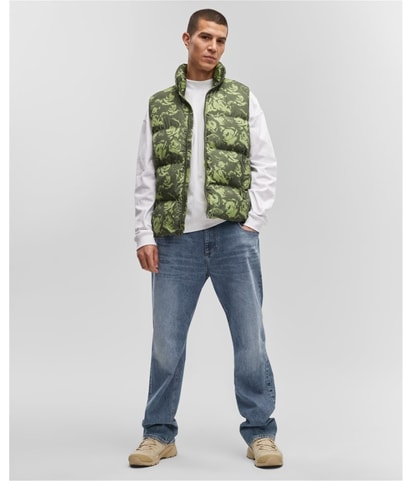 Collared Neck Puffer Vest