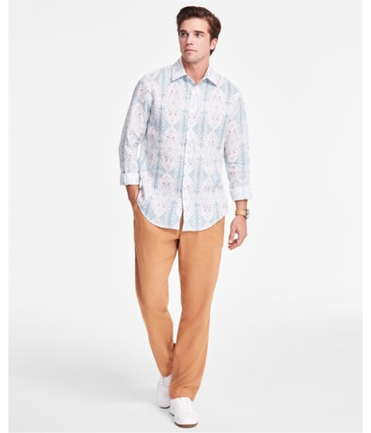Zurich Linen Luxury Button Up Shirt