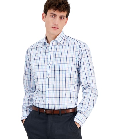 Plaid Button Down Dress Shirt