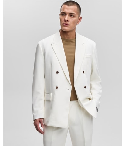 Relaxed-Fit Double-Breasted Double Breasted Blazer Jacket