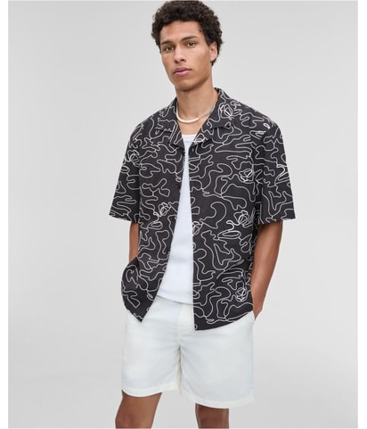 Embroidered Button Up Shirt