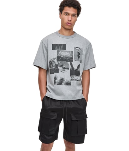 Relaxed-Fit Photo Collag Graphic T-Shirt