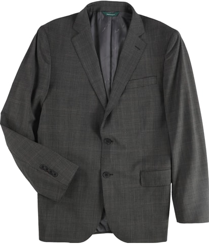 Pins Plaid Two Button Blazer Jacket