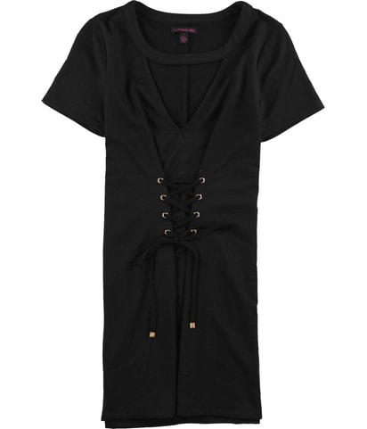 Lace Up Tunic Dress