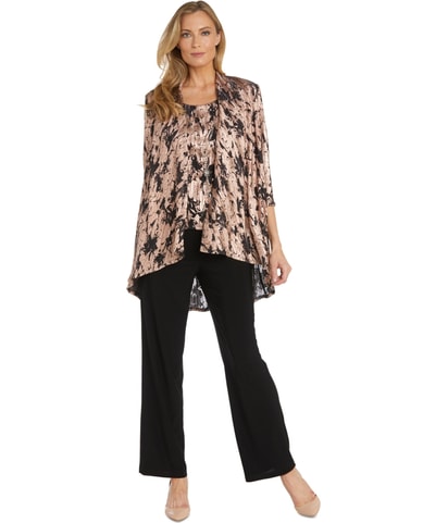 Metallic Floral Knit Jacket