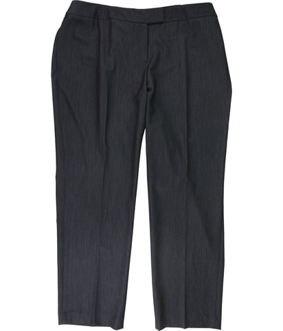 Solid Straight Leg Casual Pants