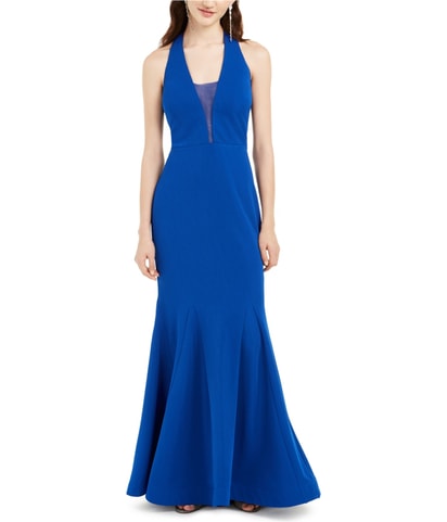 Mesh Inset Fit & Flare Dress
