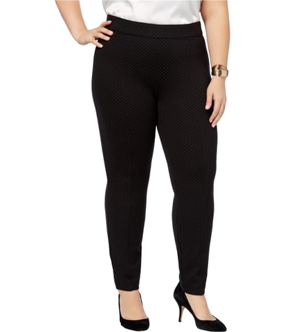 Dot Weave Tapered Leggings Casual Pants
