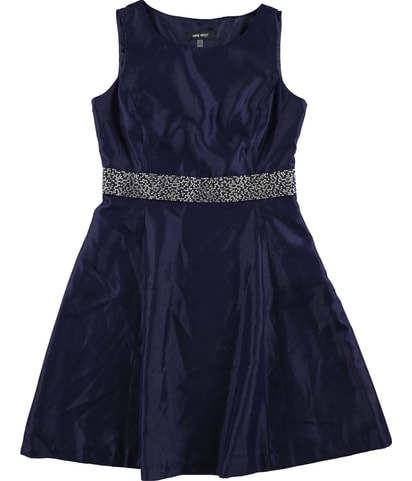 Embellished Waist A-line Dress