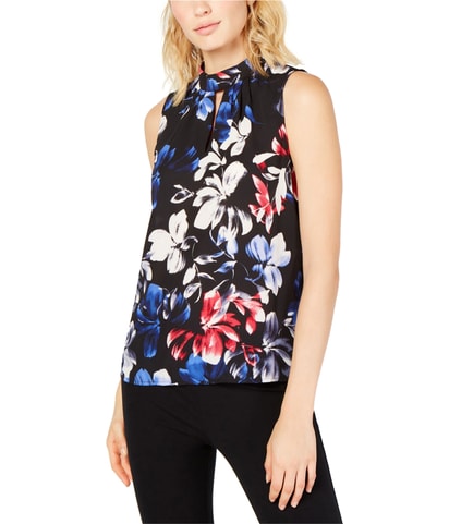 Floral Sleeveless Blouse Top