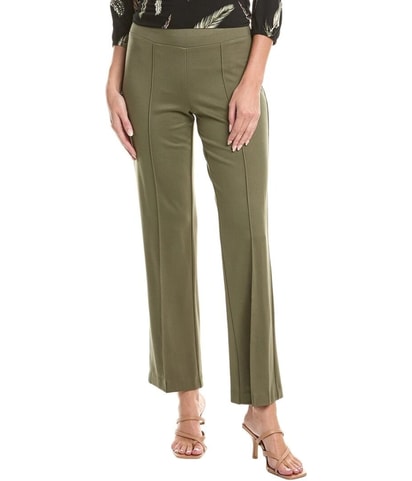 Seam Front Straight Leg Casual Pants