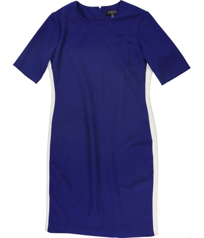 Crepe Colorblock Sheath Dress