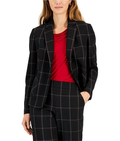 Window Pane Blazer Jacket