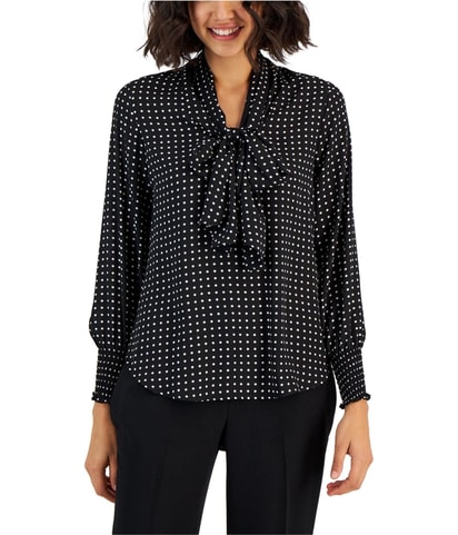 Smocked Knit Blouse