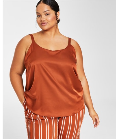 Satin Sleeveless Blouse Top