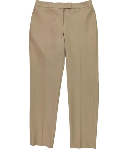 Solid Straight Leg Dress Pants