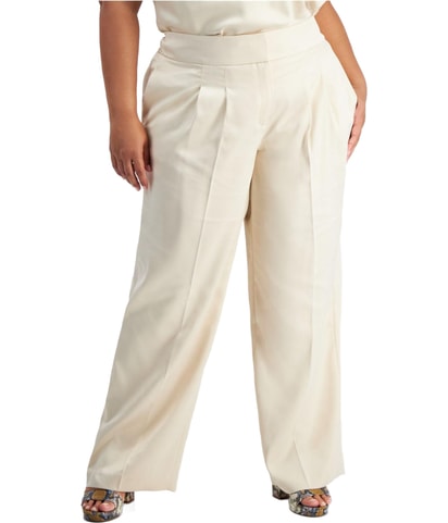 Pleated Straight Leg Dress Pants