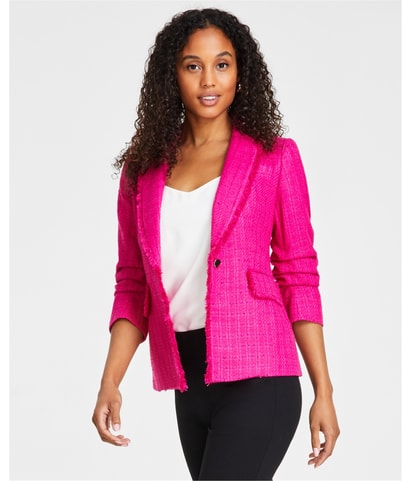 Fringe One Button Blazer Jacket