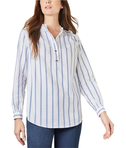 Striped Button Down Blouse