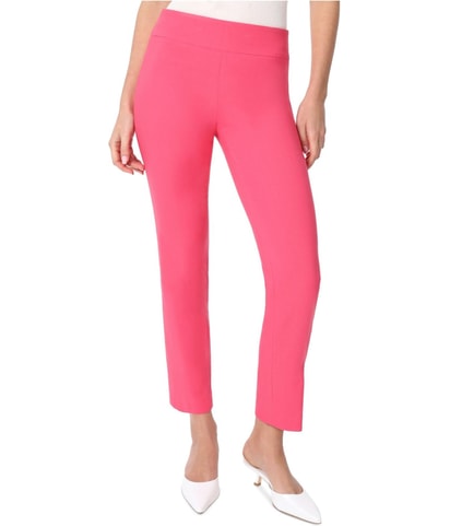 Solid Stretch Straight Leg Dress Pants