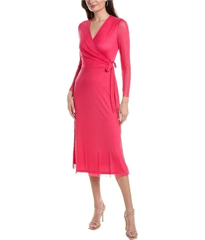 Mini Wrap Peasant Dress