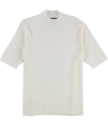 Short Sleeve Mock Neck Pullover Sweater