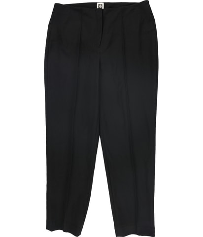 Front Seamed Straight Leg Slacks Casual Pants
