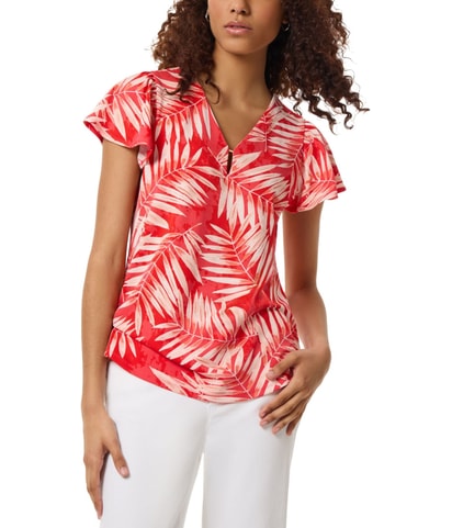 Floral Print Tunic Blouse