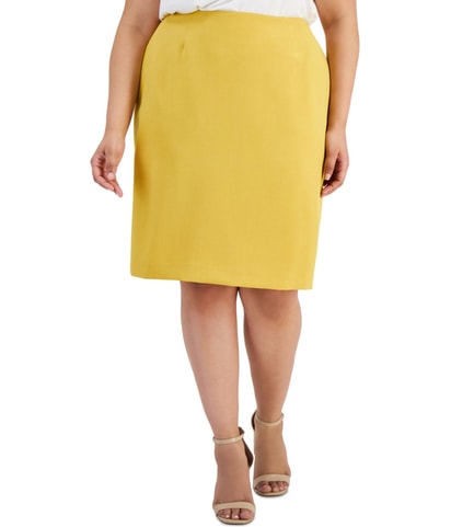 Solid Pencil Skirt